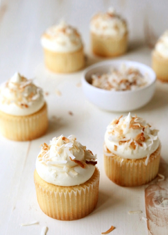 cupcakes backen muffin ideen kokosnuss