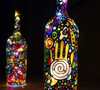 42 Upcycling Ideen für DIY Lampen aus Glasflaschen