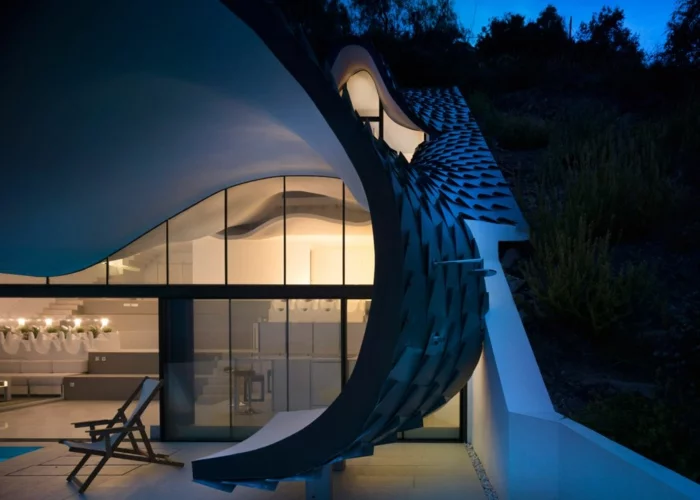 haus am meer kaufen drache design architektur zinn dachziegel terrasse
