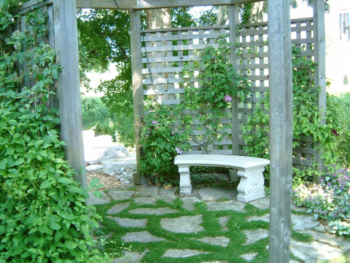 gartengestaltung mit garten gestalten vorgarten gestalten mit steinen gartenideen pergola bauen