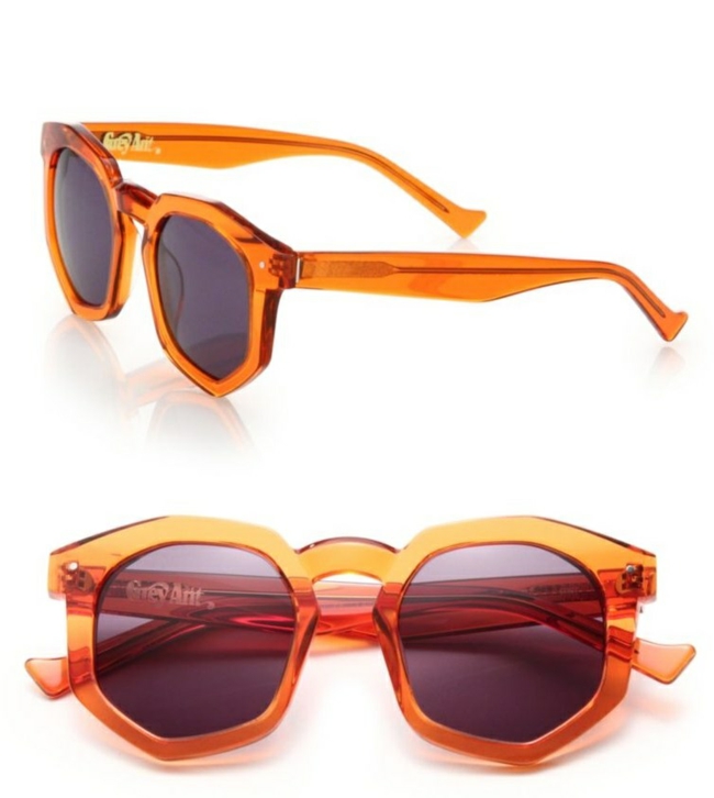 sonnenbrillen-brillenfassung-brillengestell-pexiglas-durchsichtig-orange-sternzeichen-löwe
