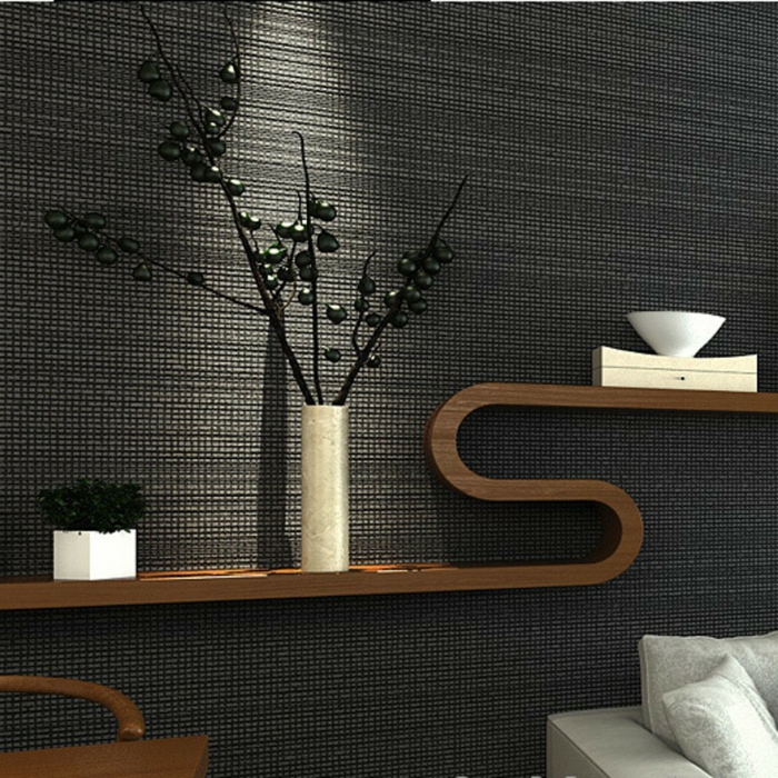 Muster Schwarz-Weiß wandgestaltung mit Farbe einrichtungsbeispiele schwarz weiß wohnzimmer einrichten fein