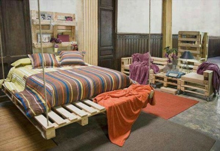 Bett aus paletten sofa aus paletten paletten bett möbel aus paletten schaukelbett 
