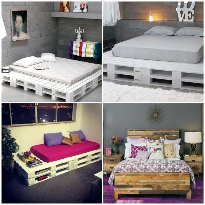 Bett aus paletten sofa aus paletten paletten bett möbel aus paletten zusammen schlafzimmer ideen colalge3