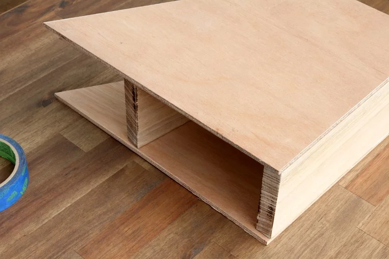Büroaccessoires Stehsammler aus Holz bauen Bürozubehör DIY Ideen