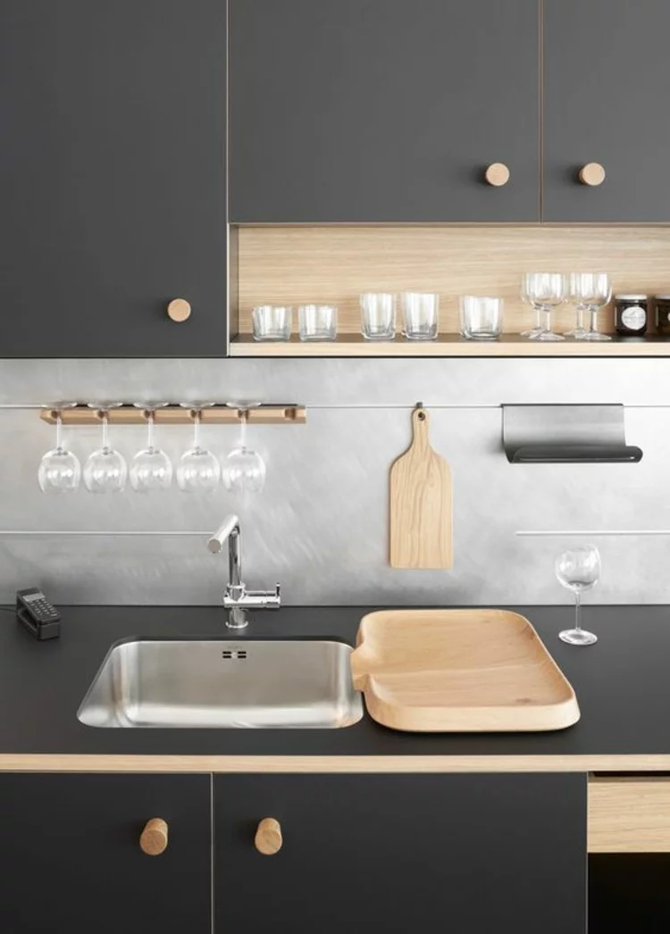 Küchendesign moderne Küchen Küchenschränke Holz