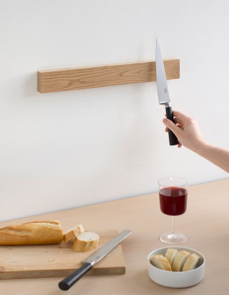 Magnetleiste für Messer selber bauen Anleitung Küchenzubehör