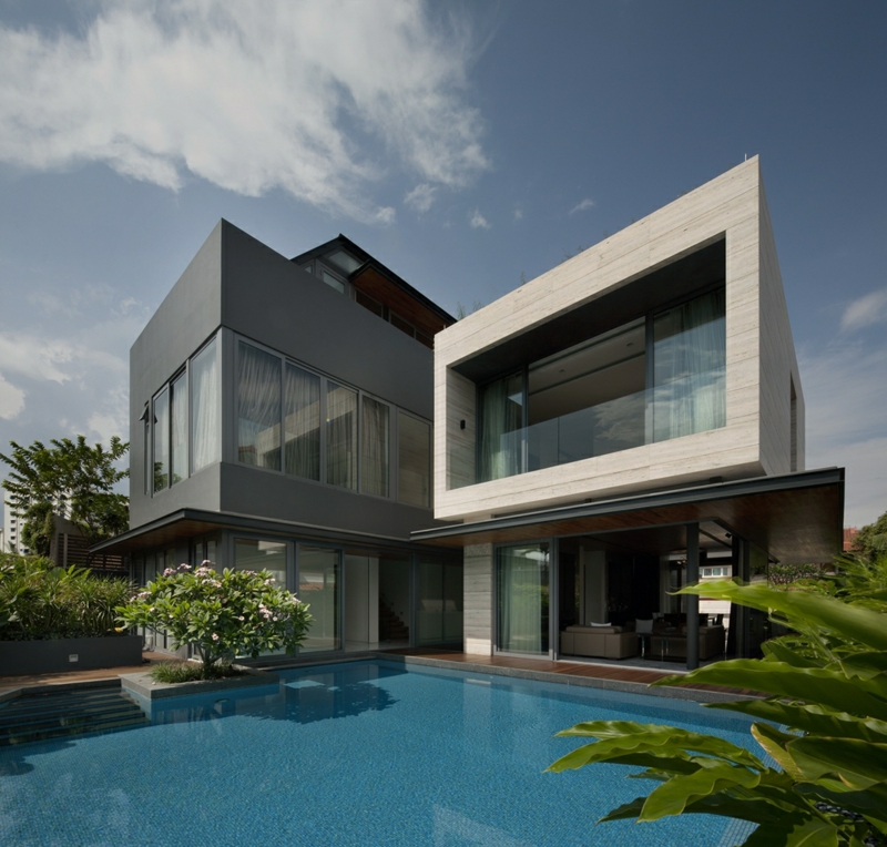 Moderne Architektur Häuser bauen Architektenhaus Luxushäuser