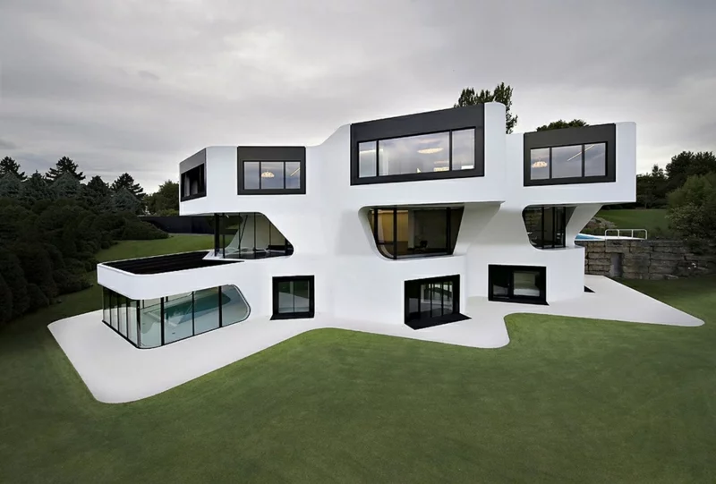 Moderne Architektur Häuser bauen Architektenhaus innovatives Design