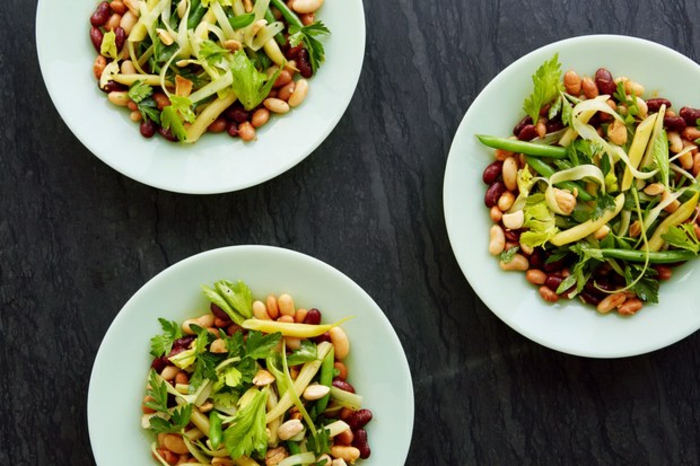 Salat Ideen gesunde Ernährung Bohnensalat