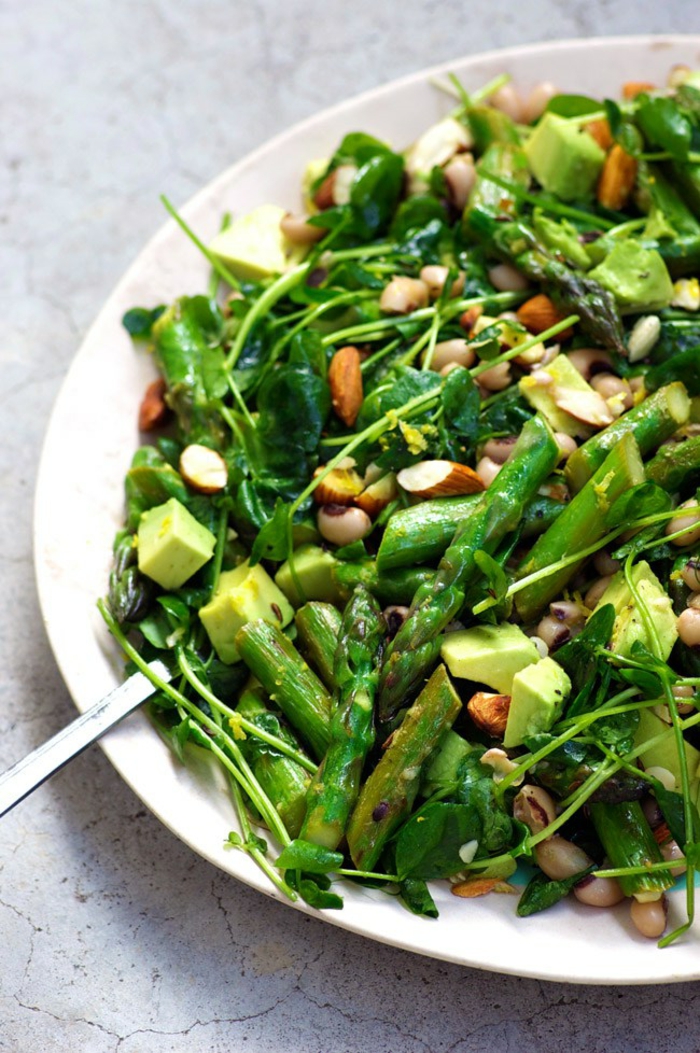 Salat Ideen gesunde Ernährung Spargelsalat mit Kapern