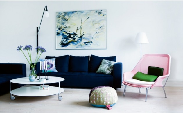 Blaues Sofa - 50 Einrichtungsideen mit Sofa in Blau, die sehenswert sind