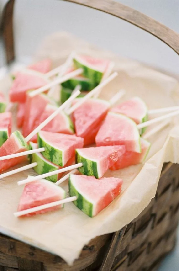 gesundes Essen Sommer Ideen Wassermelone