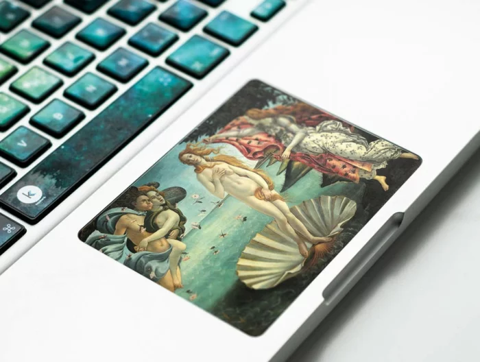 macbook sticker aufkleber tastatur sandro boticcelli