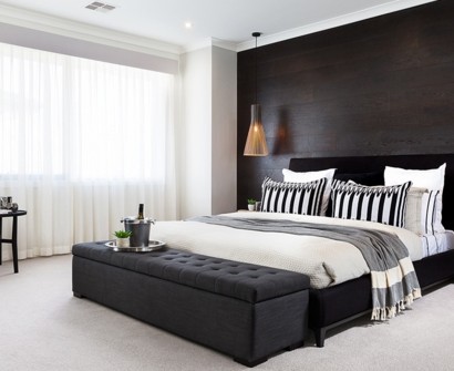 Schwarzes Bett Black Bed Impressionen Schlafzimmer Home