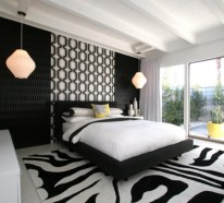 Schlafzimmer schwarz weiß – 44 Einrichtungsideen mit klassischem Look