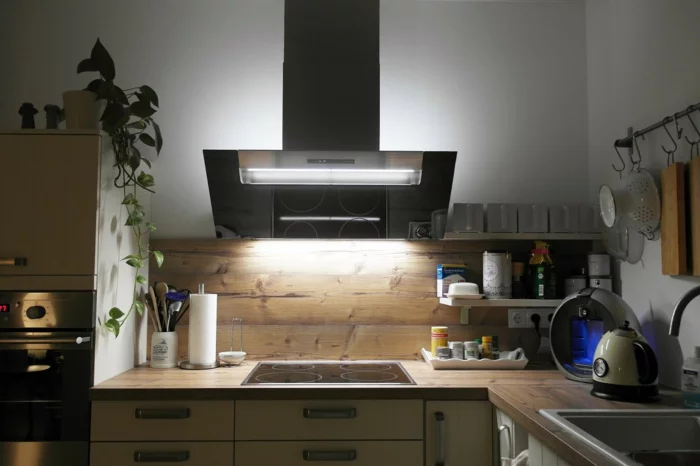 stecktosen einbauen lichtschalter küche arbeitsfläche