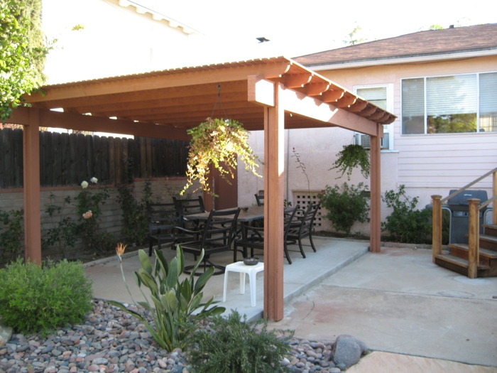 überdachung terrasse patio ideen außenbereich
