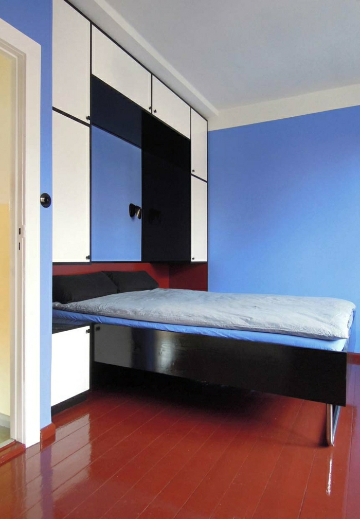 Bauhausstil Design Optimiertes Zimmer element Bett