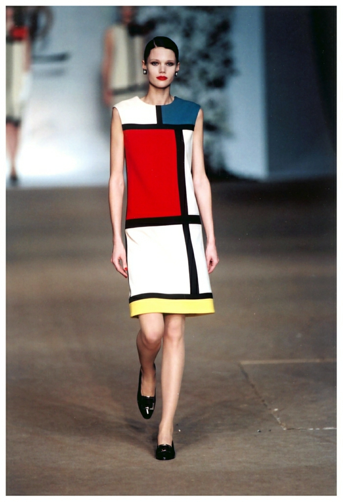 Bauhausstil Yves Saint Laurent Mondrian Kleid