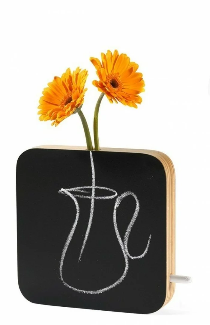 Deko Vasen kreative Dekoartikel schwarze Tafel
