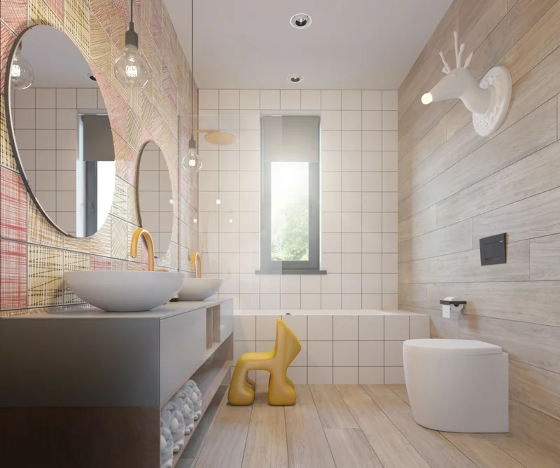 Designer Kinderzimmer Ideen Badezimmer Badfliesen Deko