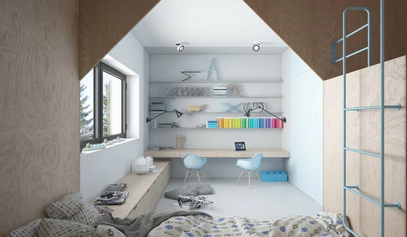 Designer Kinderzimmer Ideen manimalistische Kinderzimmereinrichtung