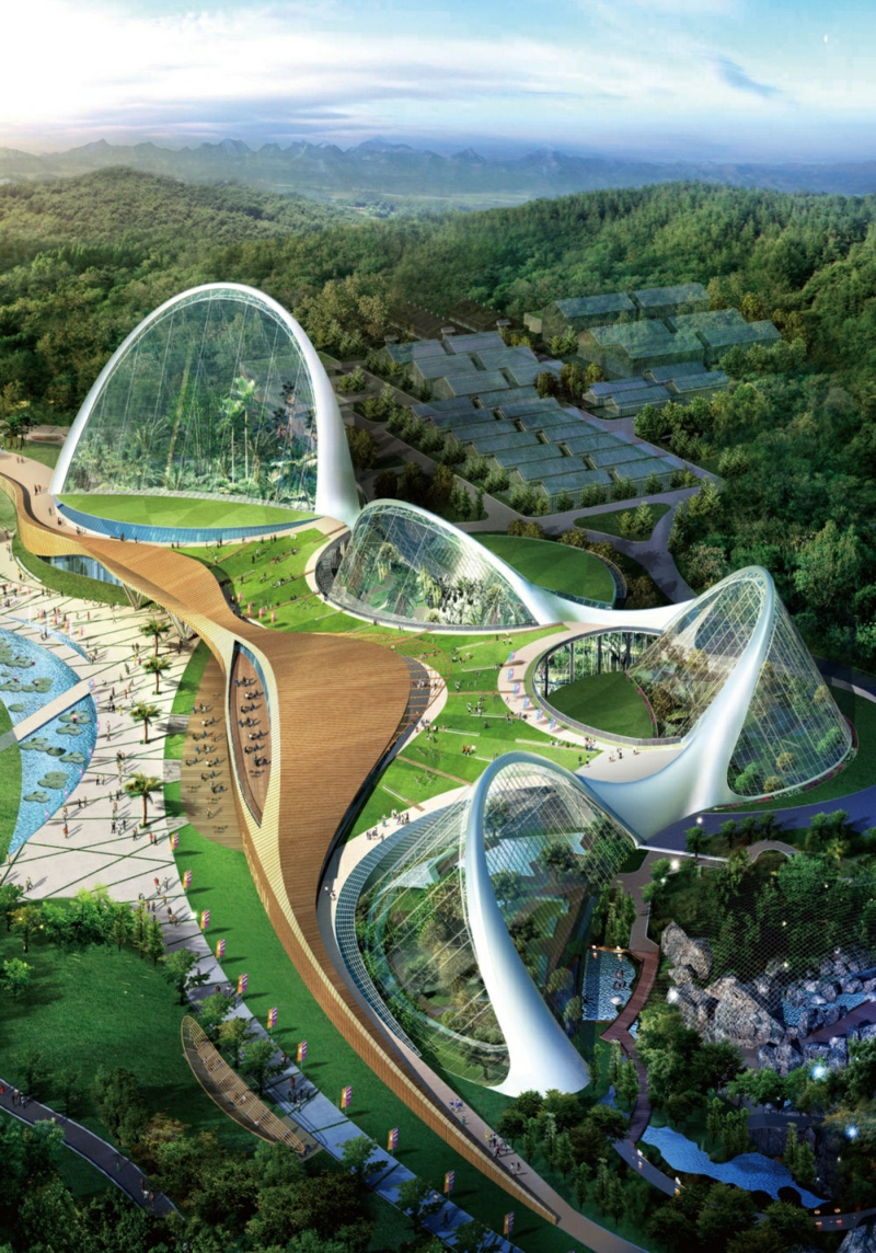 Futuristische Architektur Bauen und Leben Ecorium South Korea