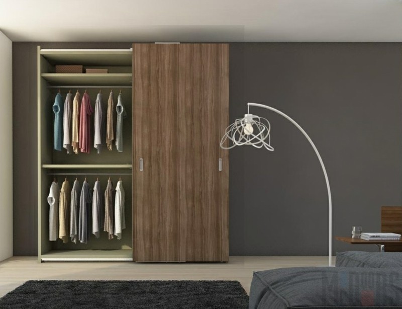 Kleiderschränke mit Schiebetüren Holz Männer Schlafzimmer