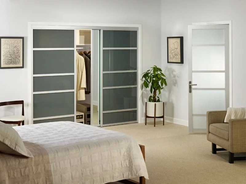 minimalistische Schlafzimmer Möbel Kleiderschränke begehbarer Schrank