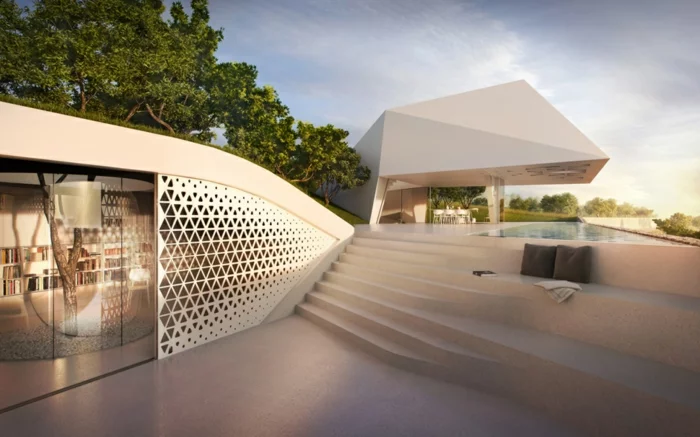 außergewöhnliche ferienhäuser moderne architektur gerade linien minimalistisch