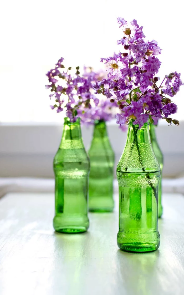blumendeko ausgefallene vasen flaschen
