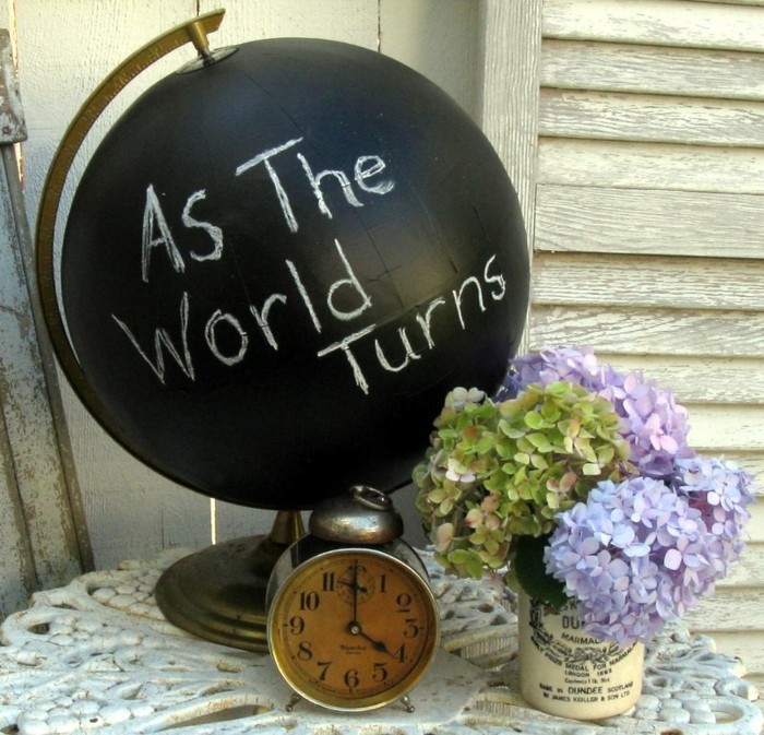 DIY Deko mit Globen und Dekoideen mit Weltkarten - 44 Einzigartige