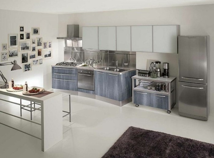 küchenschränke kaufen industrielle einrichtung weißer bodenbelag offener wohnplan
