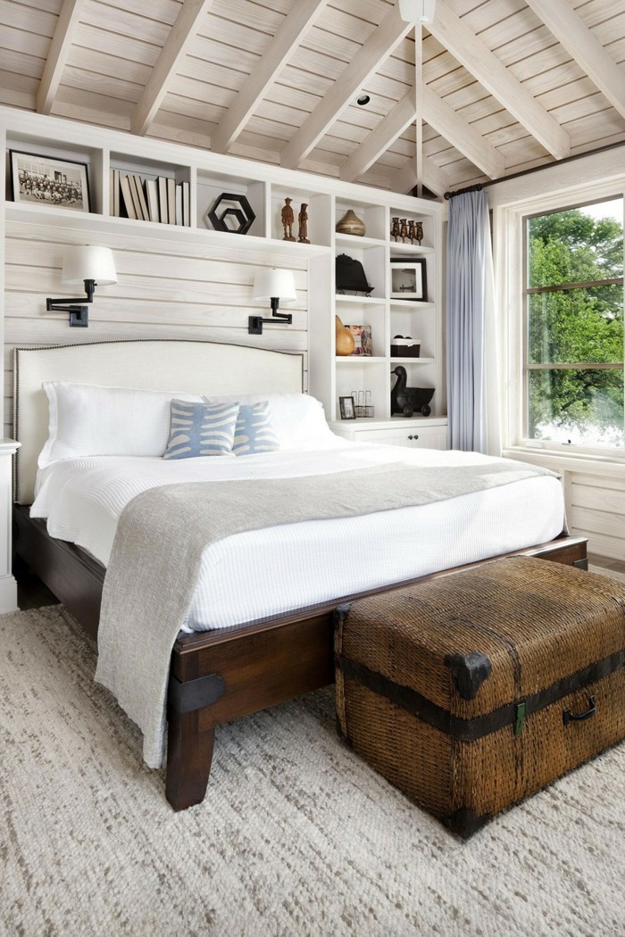 Schlafzimmer Landhausstil - 55 Beispiele für gemütliches Schlafzimmerdesign