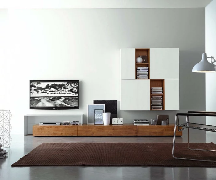 lowboard tv wohnzimmer ideen einrichten einrichtungsbeispiele dekoideen