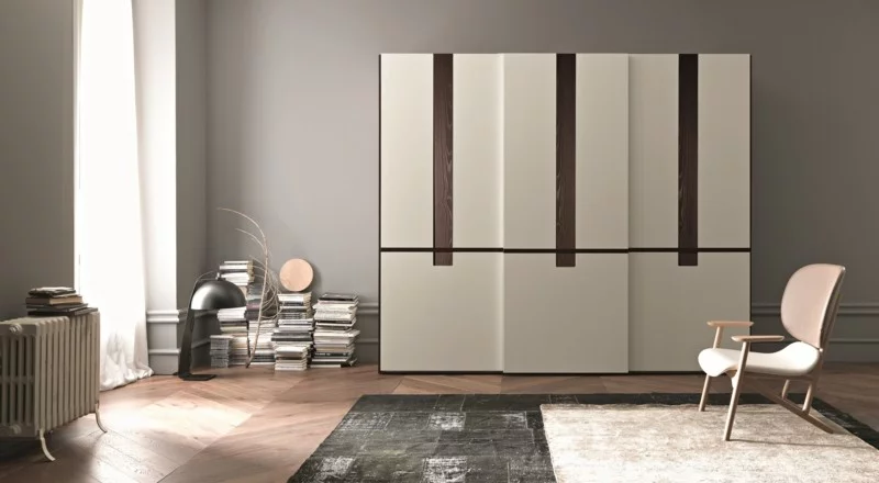 minimalistische Schlafzimmer Möbel Kleiderschränke mit Schiebetüren