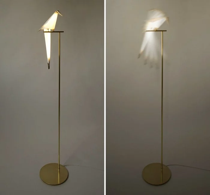 moderne leuchten origami stehleuchten vögel designer lampen