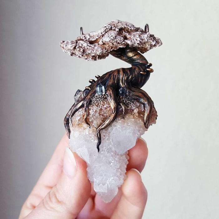 schmuck online kaufen etsy handgemachte schmuckstücke bonsai baum kristalle