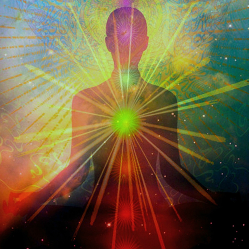Aura des Menschen Aura sehen Chakras menschlicher Körper Energie