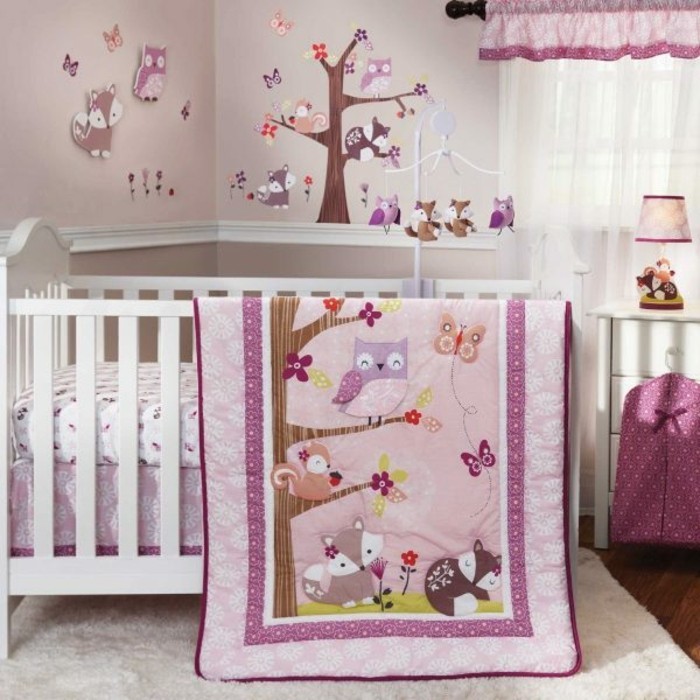 Bilder Eulen Accessoires Babyzimmer Bettwäsche Muster Eule