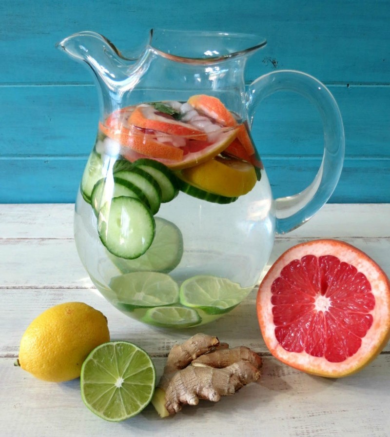Diätrezepte gegen Orangenhaut gesundes Wasser