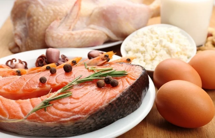 Lebensmittel mit viel Eiweiß Eier Fisch Eiweiß Diät