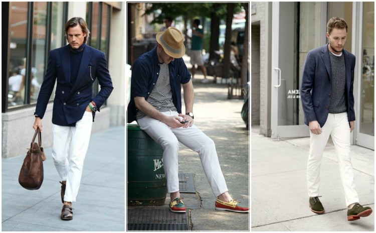Modefehler und Flops Männermode weiße Jeans