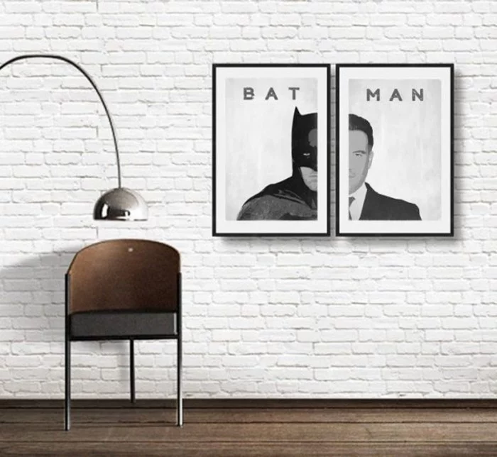Superheros Wohnaccessoires Deko Ideen thematische Wanddekoration Batman