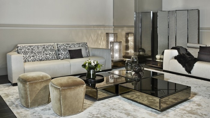 designer couchtische fendi casa spiegeltische poufs sofa wohnzimmer