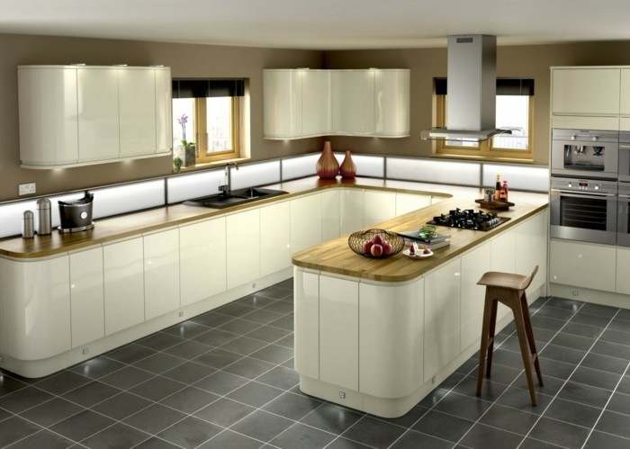 einbauküche kücheneinrichtung modernes innendesign