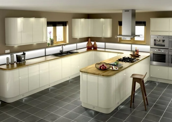 einbauküche kücheneinrichtung modernes innendesign