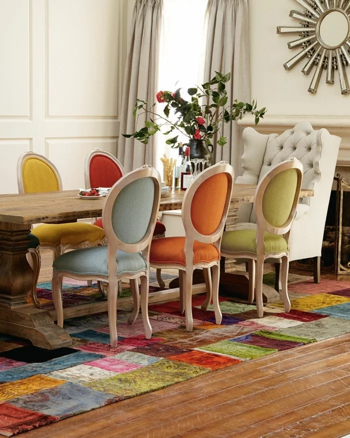 esszimmerstühle wohnideen einrichtungsbeispiele deko ideen nachhaltige mode pastellfarben