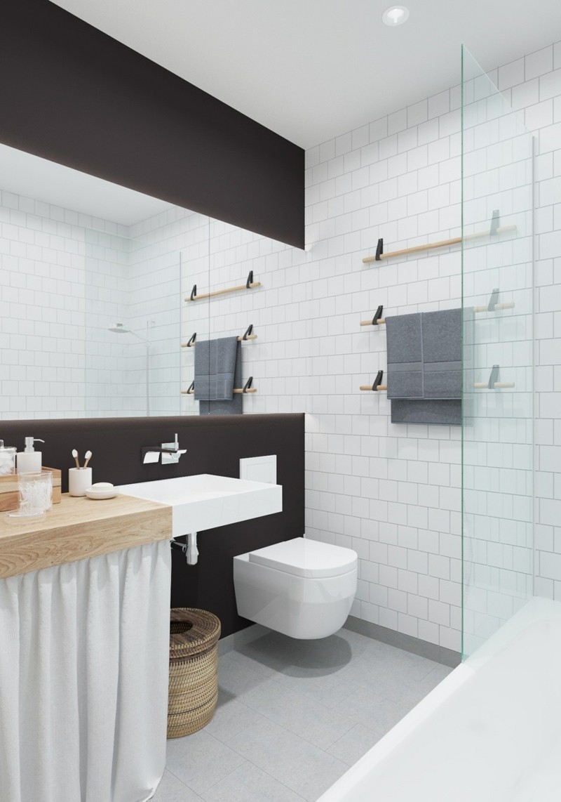 kleine Wohnung einrichten Ideen Badezimmer